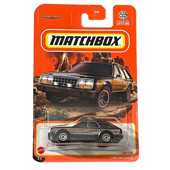 Matchbox 1980 AMC Eagle Wagon 70th Anniversary Brown Wood Panel Collectible - Picture 1 of 7
